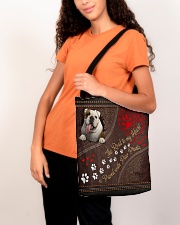 The Road To My Heart Is Paved With Paw Bulldog All-over Tote aos-all-over-tote-lifestyle-front-07
