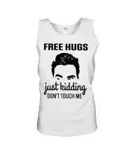 Frees Hugs Just Kidding Don't Touch Me Unisex Tank tile