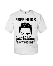 Frees Hugs Just Kidding Don't Touch Me Youth T-Shirt tile