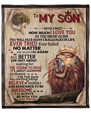 Dad To Son Ever Failed No Matter -Lion Fleece Blanket - 50" x 60" front
