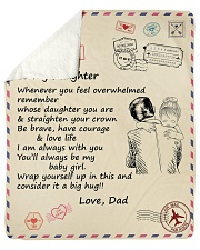 Daughter Be Brave Have Courage And Love Life Sherpa Fleece Blanket - 50" x 60" thumbnail