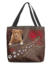 Nova-Scotia-Duck-Tolling-Retriever-dog-road All-over Tote front