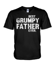 Best Grumpy Father Ever V-Neck T-Shirt thumbnail
