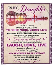 Today Is A Good Day Mom To Daughter Fleece Blanket - 50" x 60" front