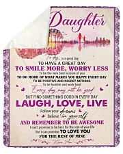 Today Is A Good Day Mom To Daughter Sherpa Fleece Blanket tile