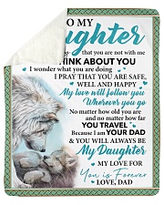 Everyday I Think About You - Dad-To-Daughter Sherpa Fleece Blanket tile