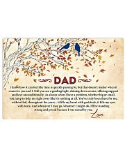Dad I'll Be Standing Proud Coz I Was Raised By You 17x11 Poster front