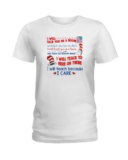 I Will Teach Because I Care Ladies T-Shirt thumbnail