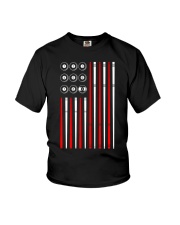 American Flag Billiards TShirt Shooting Pool Te Youth T-Shirt thumbnail