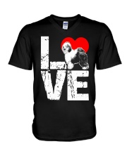 Old English Sheepdog Shirt V-Neck T-Shirt thumbnail