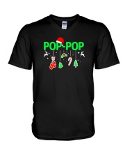 Mens Celebrate this Christmas with Poppop Xmas V-Neck T-Shirt thumbnail
