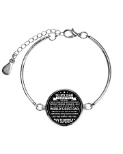 Best Father's Day Gift for Dad Father Step Dad Metallic Circle Bracelet thumbnail