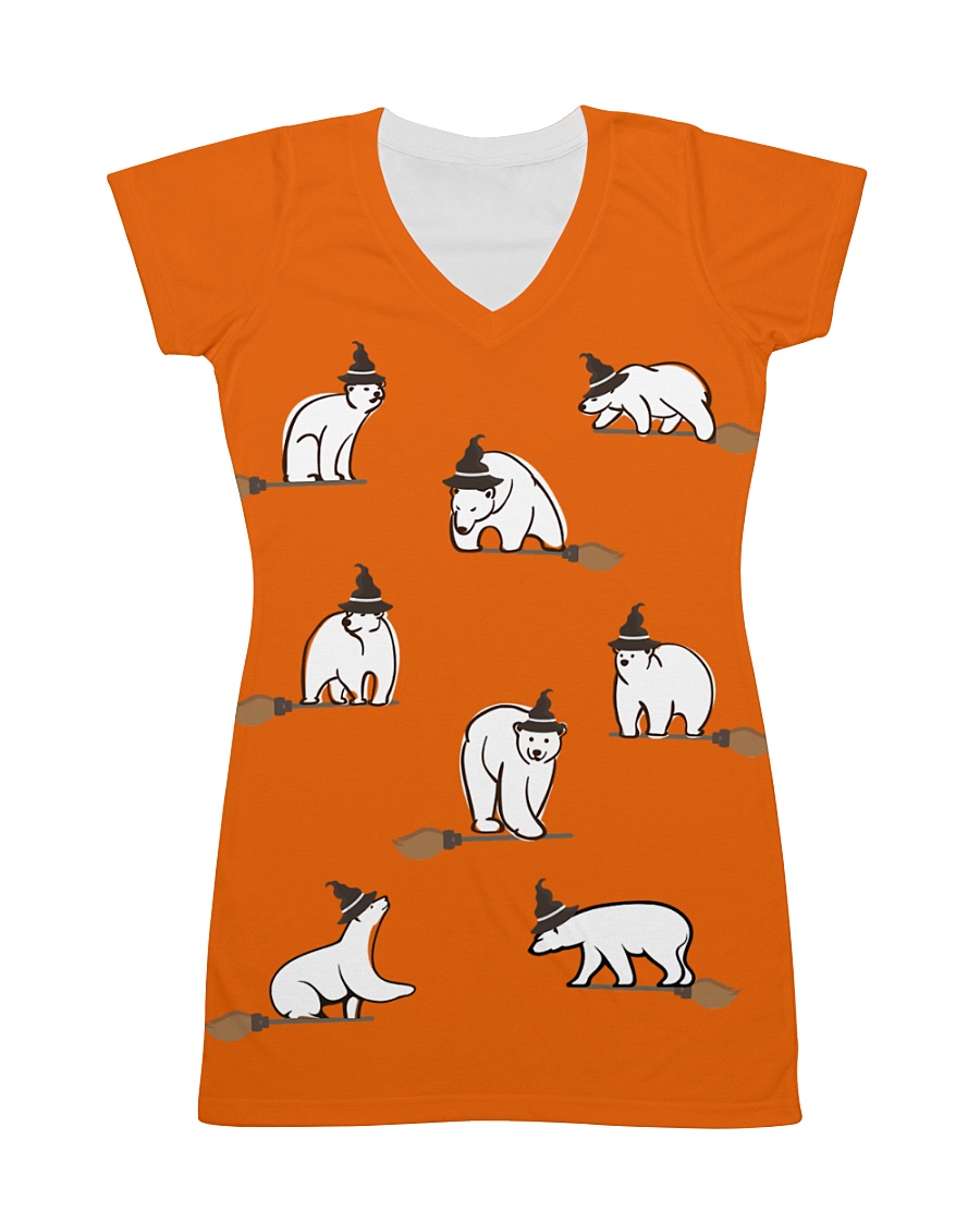 Halloween-Polar Bear All-over Dress