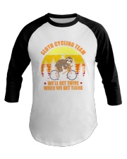 Sloth Cycling Team Cyclist Bicycle MTB Baseball Tee thumbnail