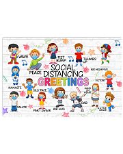 Social Distancing Greetings Poster 17x11 Poster front