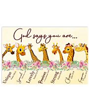 Giraffe God Say You Are 17x11 Poster front