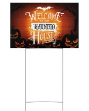 Welcome To Our Haunted House 18x12 Yard Sign front