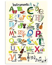 Instruments Alphabet A to Z Poster 11x17 Poster front