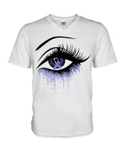 all-cancer-lavender-620 V-Neck T-Shirt thumbnail