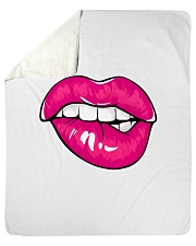 Sexy Lips Sherpa Fleece Blanket - 50" x 60" thumbnail