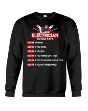 ELECTRICIAN HOURLY RATE Crewneck Sweatshirt thumbnail