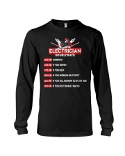 ELECTRICIAN HOURLY RATE Long Sleeve Tee thumbnail