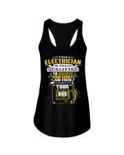 THIS ELECTRICIAN IS FULLY QUALIFIED Ladies Flowy Tank thumbnail
