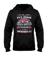MY MAN TRUCK DRIVER IS MY WORLD Hooded Sweatshirt thumbnail
