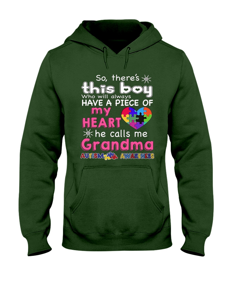 GRANDMA AUTISM AWARENESS AUTISM DAY SHIRT Hooded Sweatshirt
