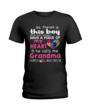 GRANDMA AUTISM AWARENESS AUTISM DAY SHIRT Ladies T-Shirt thumbnail