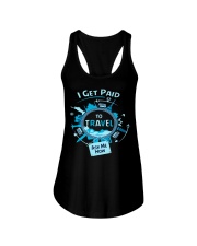 I GET PAID TO TRAVEL Ladies Flowy Tank thumbnail
