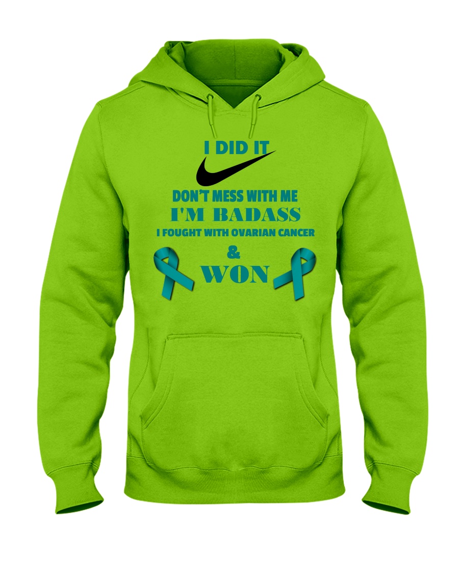 I Beat Ovarian Cancer Hooded Sweatshirt