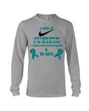 I Beat Ovarian Cancer Long Sleeve Tee front