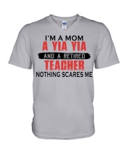i'm a mom YIA YIA V-Neck T-Shirt tile