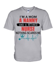 i'm a mom NANNY V-Neck T-Shirt tile