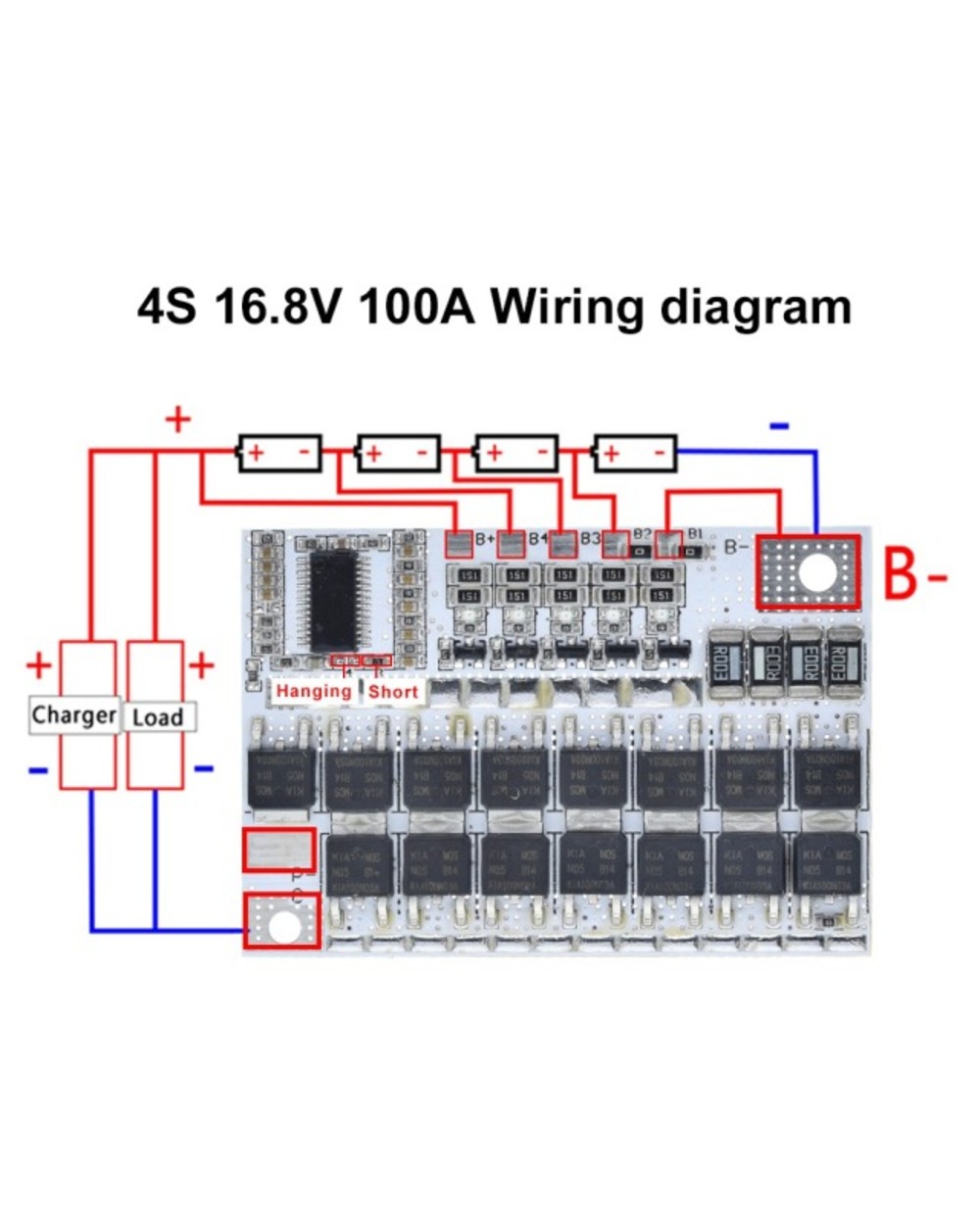 3S/4S/5S Bms 12V 16.8V 21V 3.7V 100A Li-Ion Lmo Ternary Lithium Battery Protection Circuit Board Li-Polymer Balance Cha template