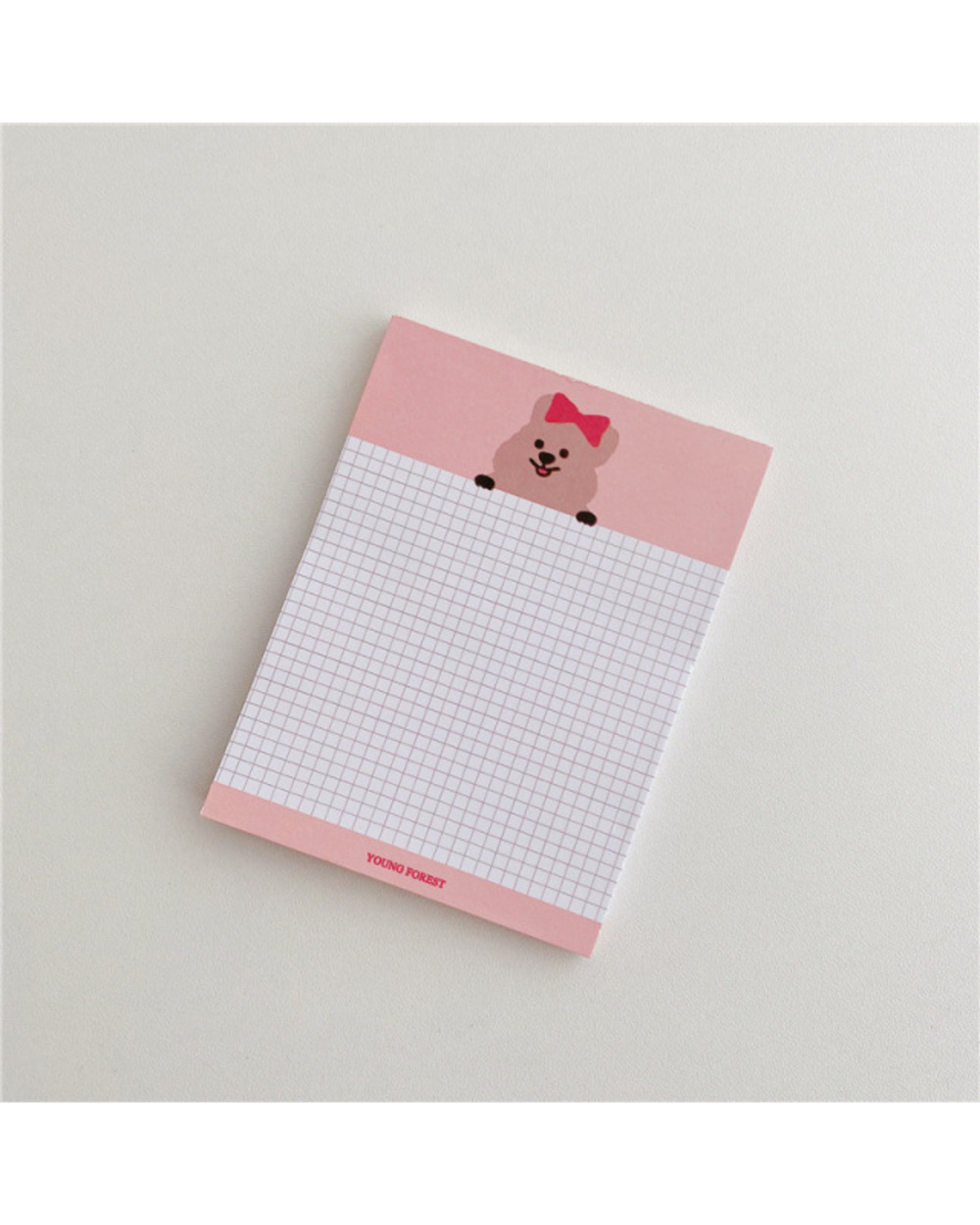 50 Sheets Ins Cartoon Bear Grid Non Sticky Memo Pad Journal Note Diy Decoration School Supplies Stationery Planner Memo template