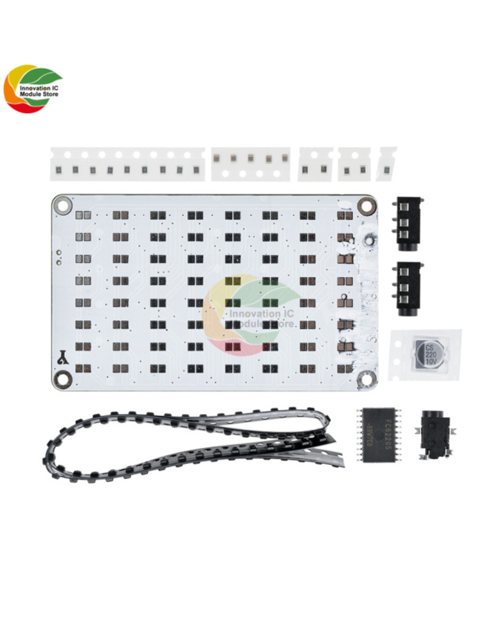 Led Light Audio Analyzer Level Indicator Kit 8X8 Audio Spectrum Light Kit Level Indicator Amplifier For Car Player Ambi template