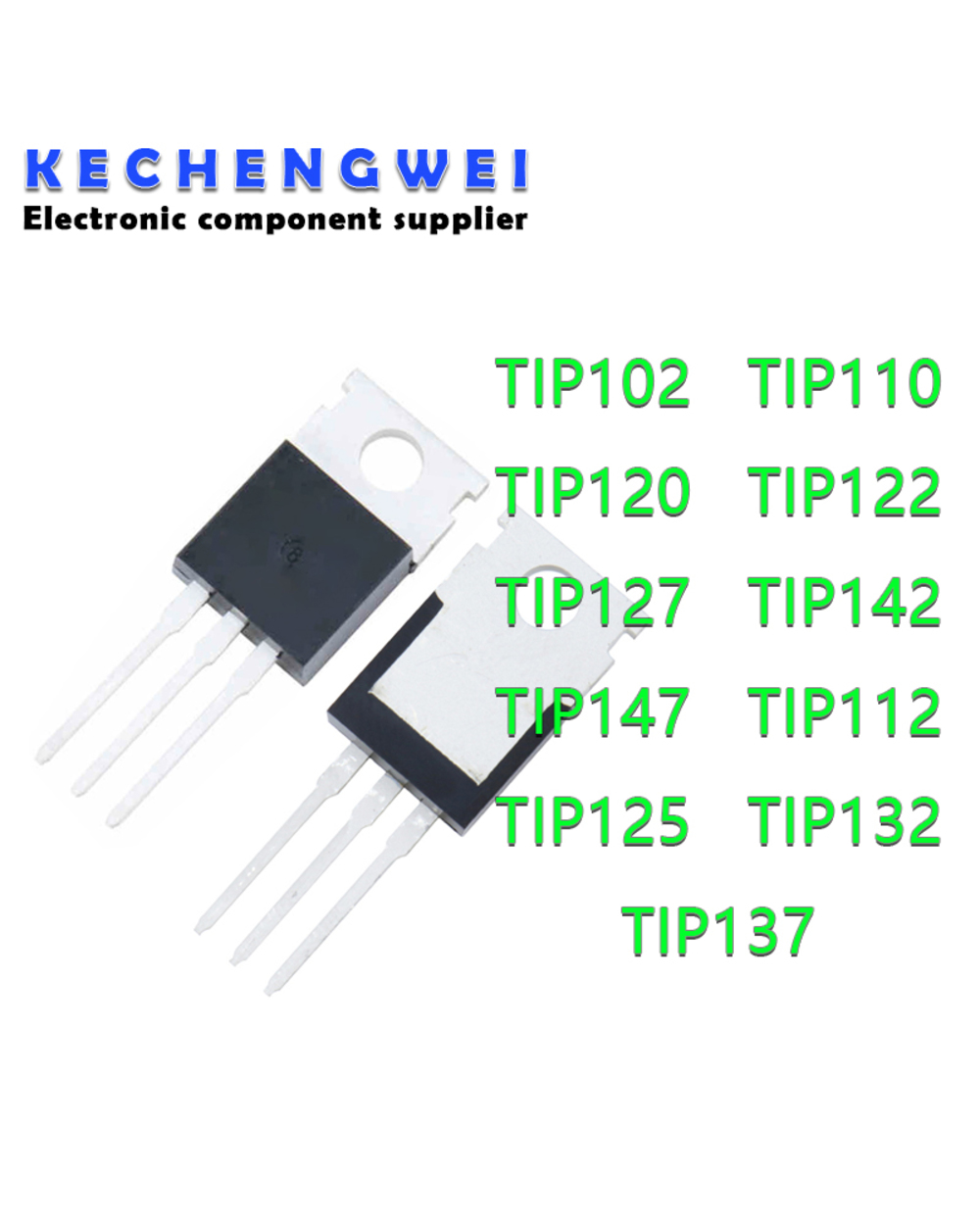 10Pcs Tip102 Tip120 Tip122 Tip127 Tip142 Tip147 Transistor Tip142t Tip147t Tip110 Tip112 Tip125 Tip132 Tip137 To-220 template