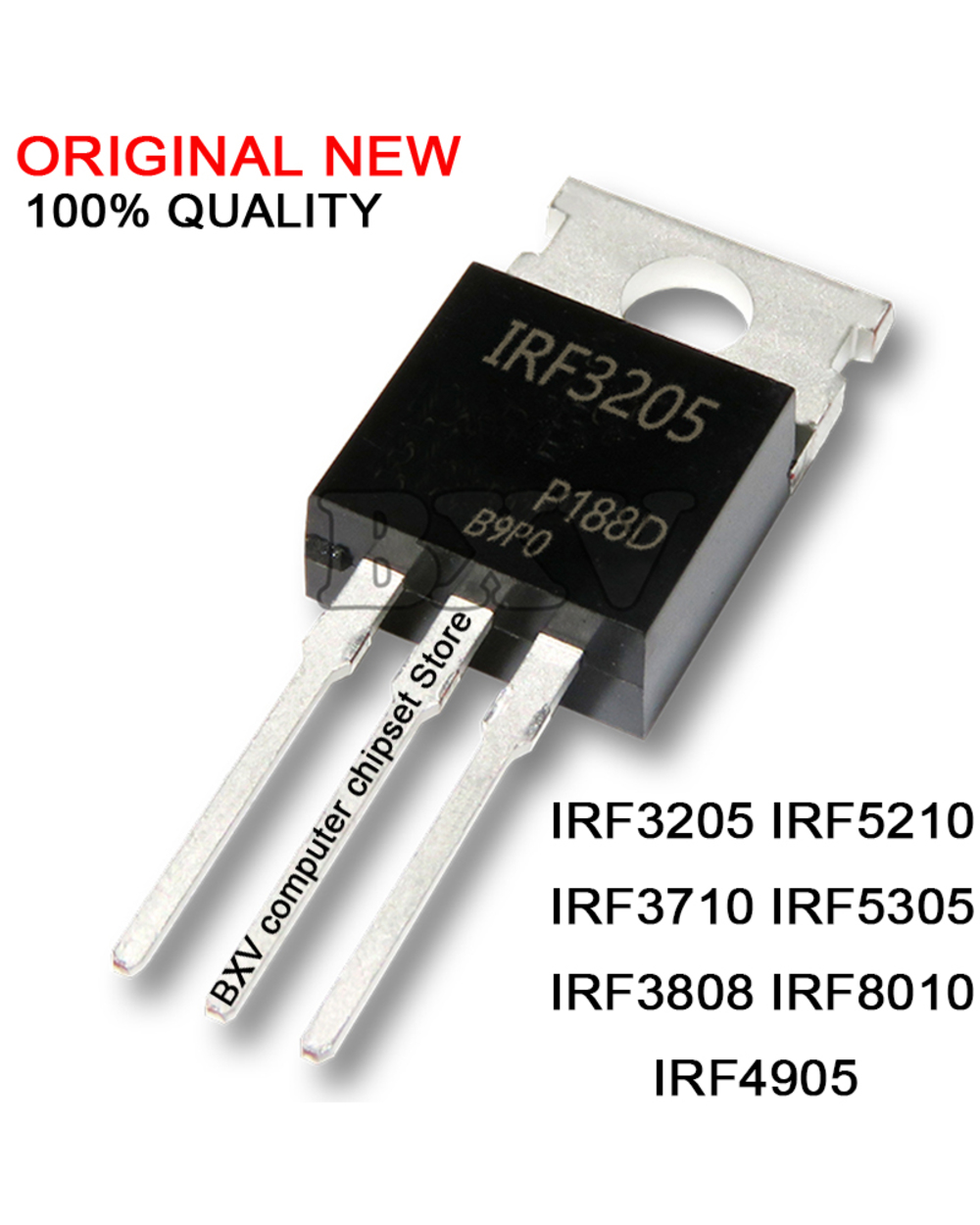 10Pcs Irf3205pbf Irf3205 To-220 Power Mosfet Irf3710 Irf3808 Irf4905 Irf5210 Irf5305 Irf8010 Irf3710pbf Irf4905pbf To220 template