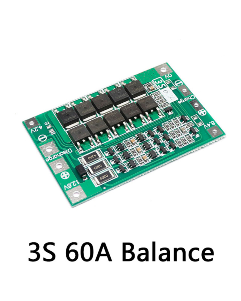 3S/4S 40A 60A Li-Ion Lithium Battery Charger Protection Board 18650 Bms For Drill Motor 11.1V 12.6V/14.8V 16.8V Enhance template