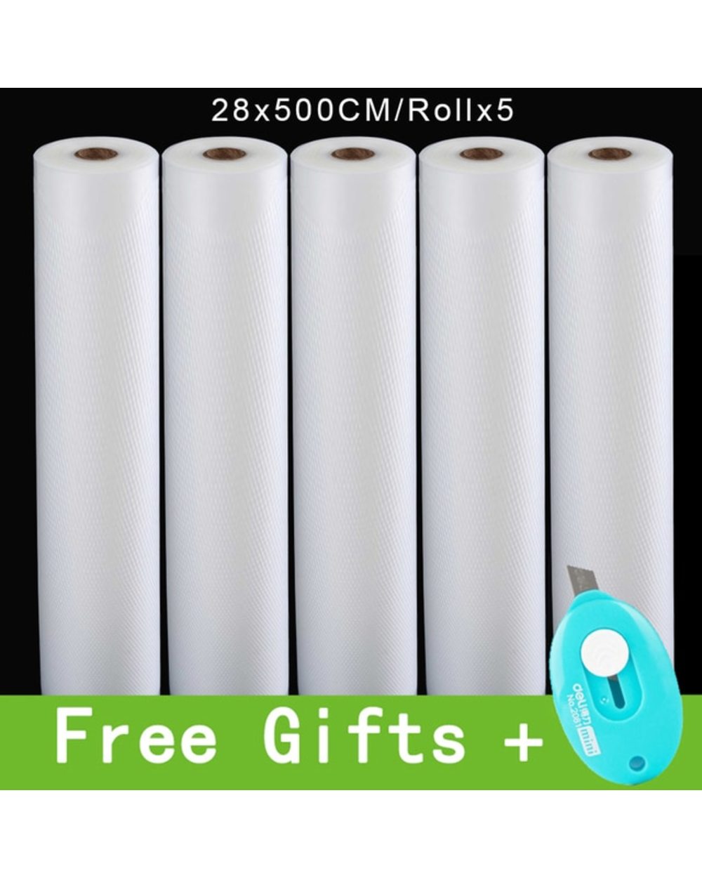 5 Rolls/ 2 Rolls Lot Kitchen Food Vacuum Bag Storage Bags For Vacuum Sealer Food Keep 12+15+20+25+28Cm template