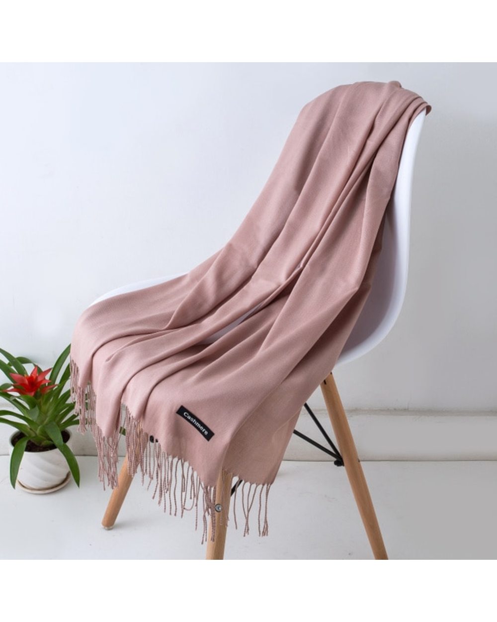 Fashion Women Scarf Thin Shawls Solid Color Women Scarf Winter Hijabs Tassels Long Cashmere Like Pashmina Hijabs Scarve template