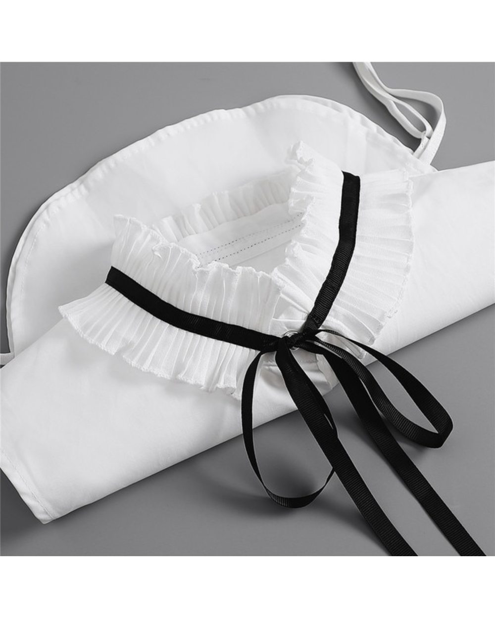 Korean Stand Lapel False Collar Women Embroidery Faux Col Half Shirt Blouse Fake Collars Sweater Shirt Detachable Colla template