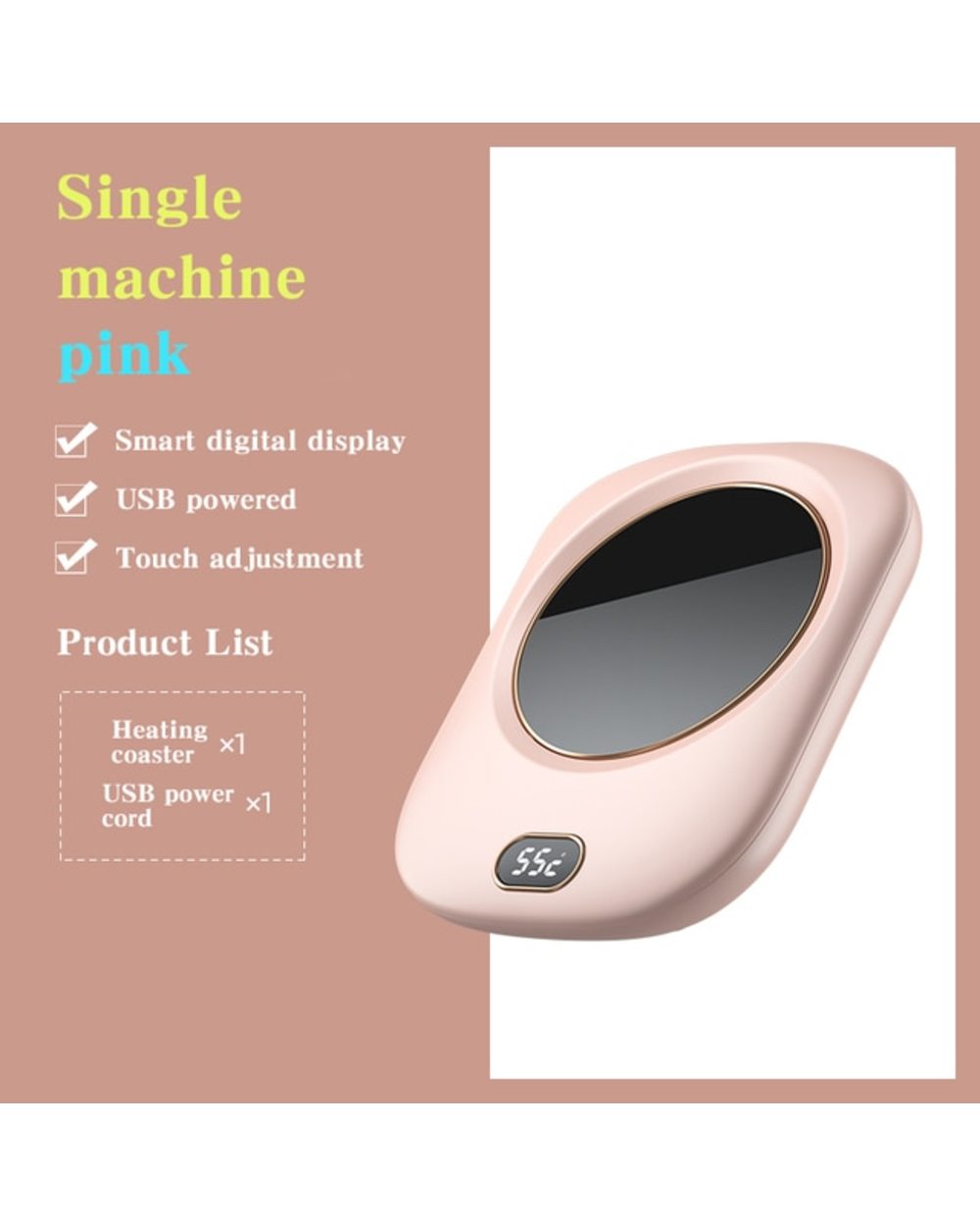 Kodo Usb Mug Heater Coffee Mug Cup Warmer Milk Tea Water Heating Pad Cup Heater Warm Mat Constant Temperature Coaster template