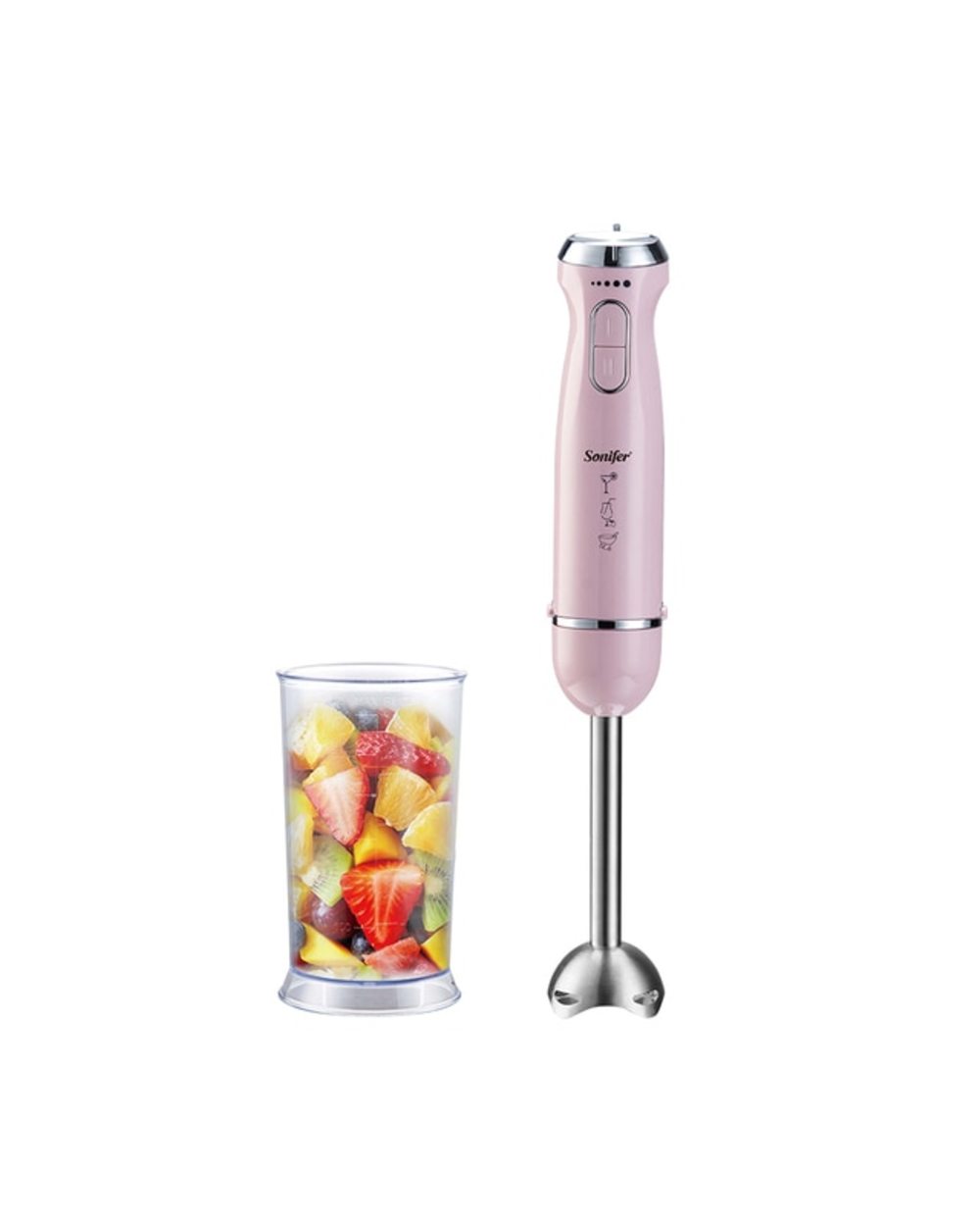 Hand Blender 1000W High Power 2 Speeds Food Mixer Electric Four-Blade Ice Crushing Kitchen Vegetable Fruit Stirring Gif template