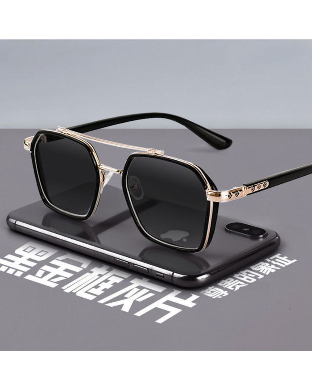 Polarized Square Metal Sunglasses Women Men 2022 Trending Products Polaroid Car Driving Glasses Double Beam Oculos Masc template