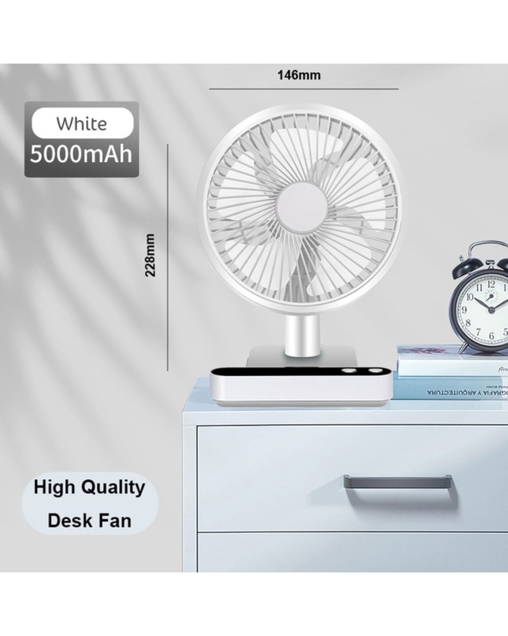 Loylov New Shaking Head Usb Rechargeable Fans Desktop Home Office Silent Circulating Electric Fan Cool Rechargeable Por template
