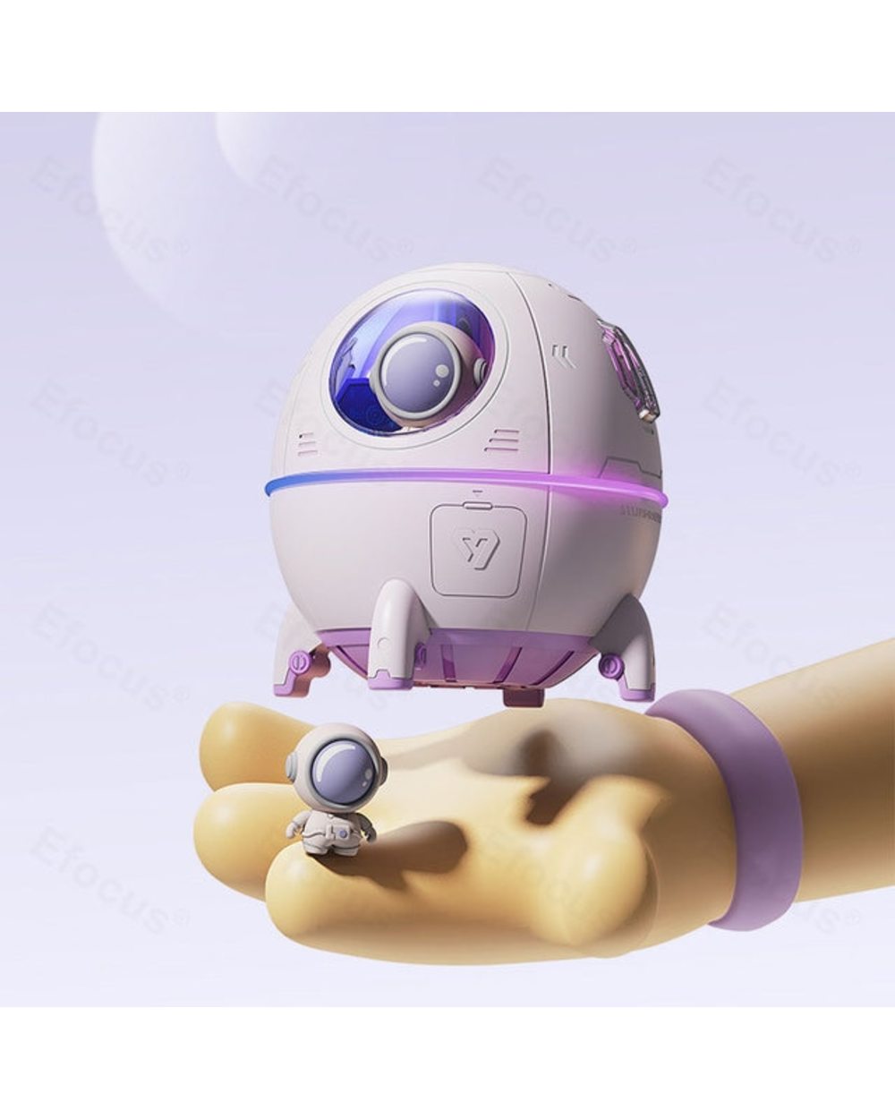 Cartoon Cute Astronaut Air Humidifier Ultrasonic Perfume Aroma Diffuser With Night Light Mist For Home Car Purifier Hum template
