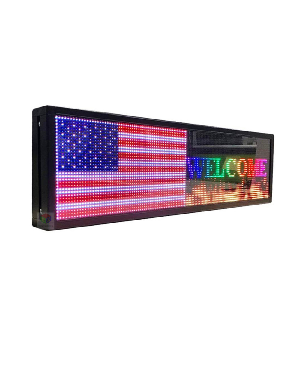 26X8 Inch Led Advertising Sign P5 Indoor Full Color Led Display Scrolling Text Red Green Blue White Yellow And Blue template